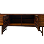 Load image into Gallery viewer, Wooden SIDEBOARD With open doors on a white background
