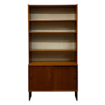 Load image into Gallery viewer, Wooden bookshelf with open shelves on a white background
