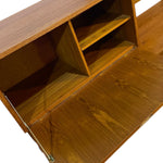 Load image into Gallery viewer, Wooden furniture with open shelf on a white background

