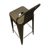 Load image into Gallery viewer, Metal bar stool with a white background
