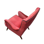 Load image into Gallery viewer, Vintage Lounge Chair Pink Velvet
