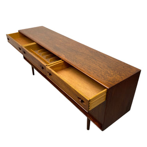 three open drawers