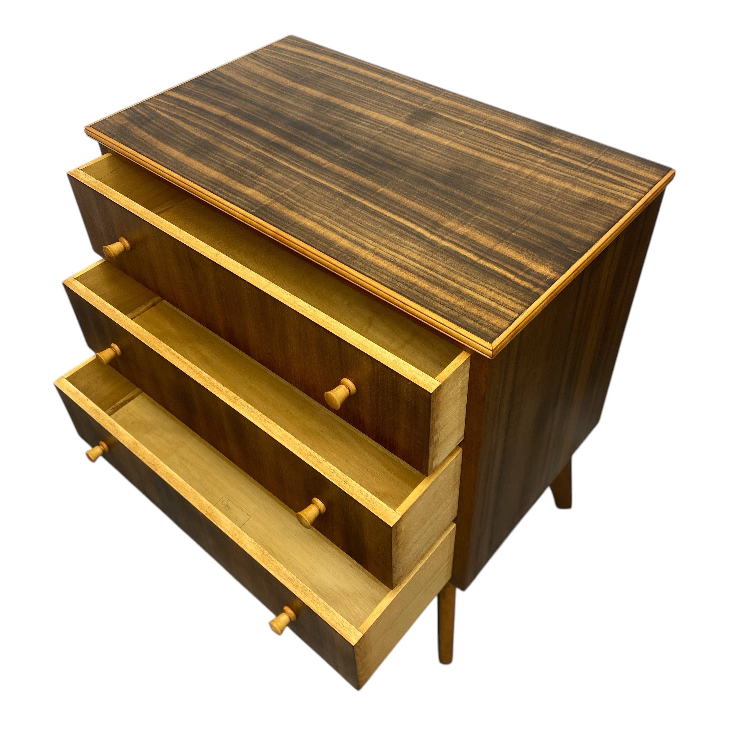 open drawers Midcentury Chest of Drawers Morris of Glasgow 1960