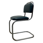 Load image into Gallery viewer, side on Desk Chair Industrial Tubular Steel Leather
