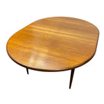 Load image into Gallery viewer, teak oval dining table 
