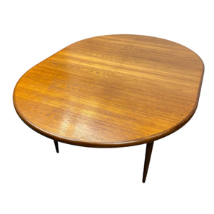 teak oval dining table 