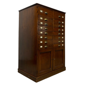 Mahogany Filing Drawers Antique