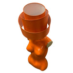 Load image into Gallery viewer, frit peel style lamp shade orange
