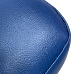 Load image into Gallery viewer, Close-up of a blue leather product with visible texture and stitching.
