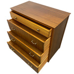 Load image into Gallery viewer, Wooden dresser with four drawers on a white background
