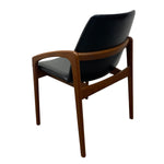 Load image into Gallery viewer, Chair with black cushioned backrest and seat on a white background
