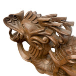 Load image into Gallery viewer, Head O Chinese Dragon Hand Carved Teak
