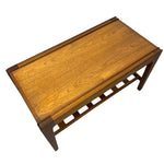 Load image into Gallery viewer, Teak Top Vintage Coffee Table Remploy Magazine Shelf
