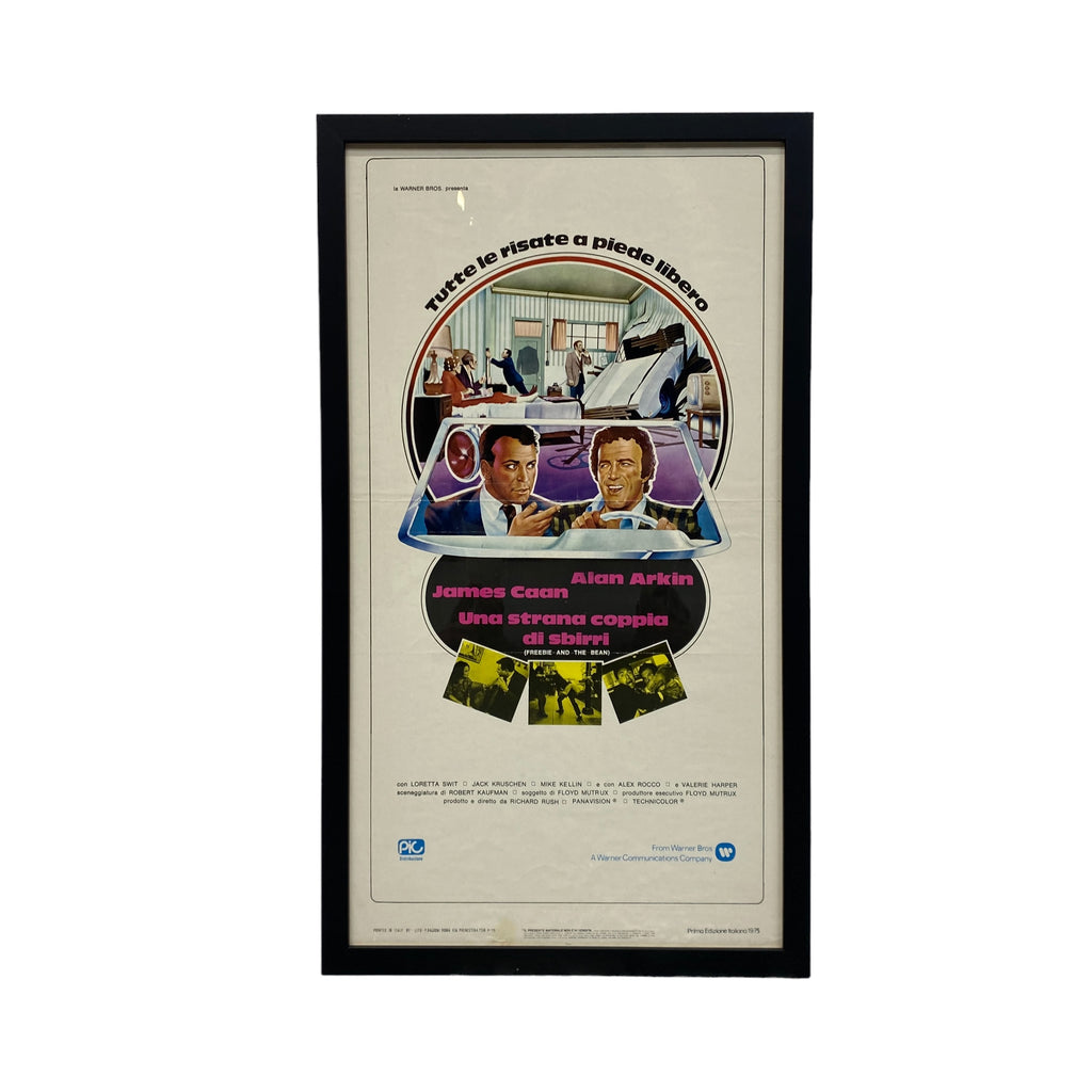 Framed Movie Poster Freebie & The Bean 1970s