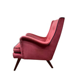Load image into Gallery viewer, Vintage Lounge Chair Pink Velvet
