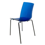 Load image into Gallery viewer, Steel Legs Dining Chairs Blue Frovi Six
