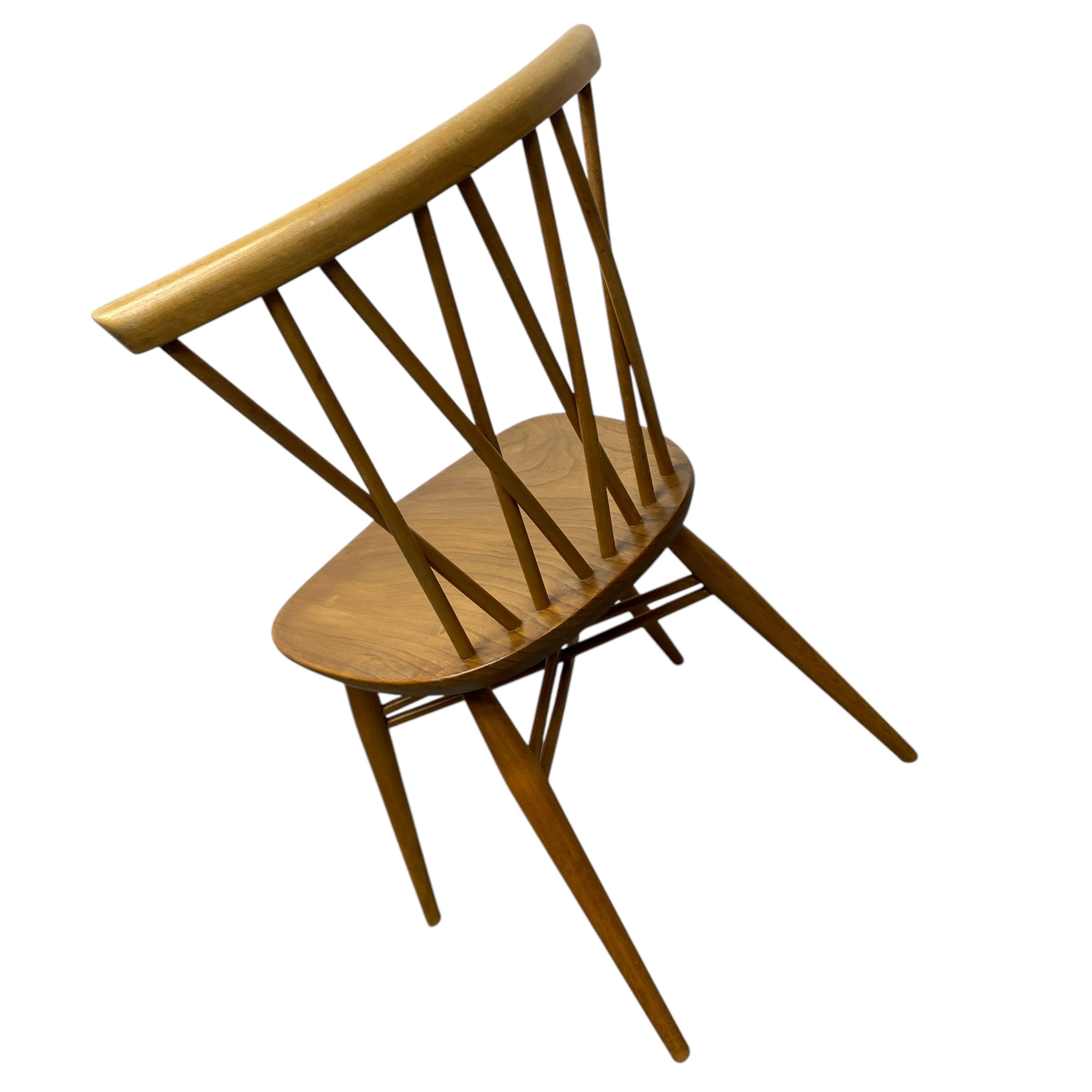 beech elm Candlestick Dining Chairs Lucian Ercolani Ercol 1960s Model 376