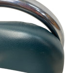Load image into Gallery viewer, green leather hide desk chair
