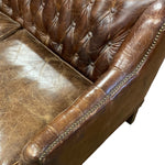 Load image into Gallery viewer, METAL STUDS Vintage Leather Sofa Ancient Mariner
