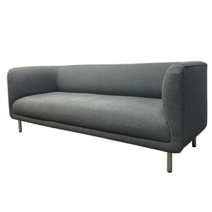 Gray sofa on a white background
