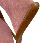 Load image into Gallery viewer, teak and pink velor fabric
