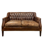 Load image into Gallery viewer, AGED LEATHER BROWN SOFA 

