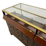 Load image into Gallery viewer, Wooden display case with glass top on a white background

