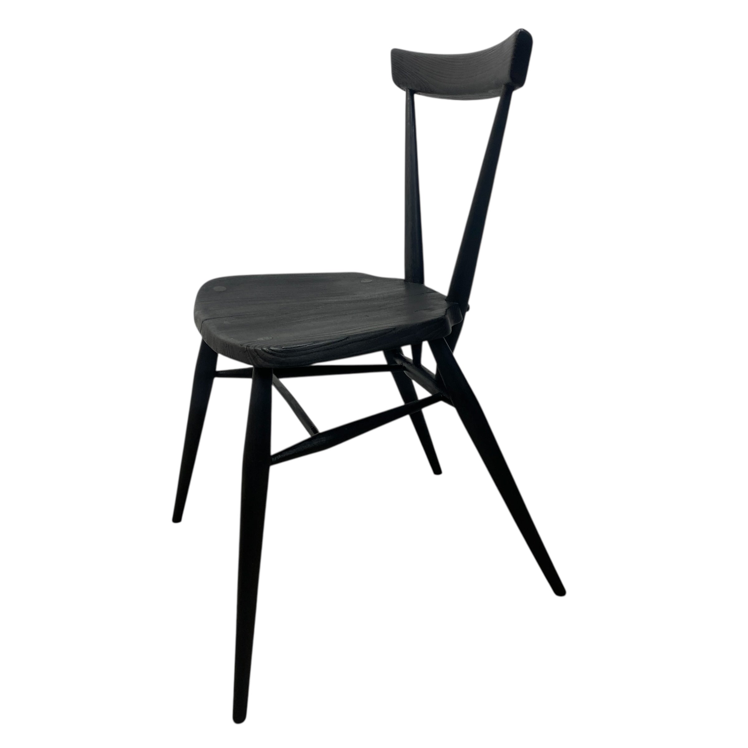 Black chair on a white background