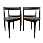 Load image into Gallery viewer, Dining Chairs Hans Olsen Frem Rojle 60s Vinyl Teak
