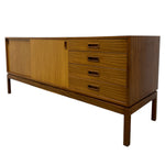 Load image into Gallery viewer, Wooden sideboard with drawers and a door on a white background
