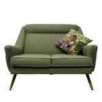 Load image into Gallery viewer, two seater sofa vintage green
