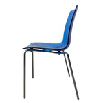 Load image into Gallery viewer, Dining Chairs Blue Frovi Six Steel Legs 
