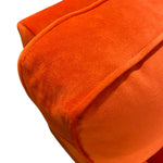 Load image into Gallery viewer, Close-up of an orange fabric surface with a subtle pattern
