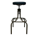 Load image into Gallery viewer, Black adjustable stool on a white background
