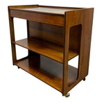 Load image into Gallery viewer, rosewood drinks trolley on castors
