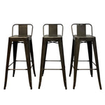 Load image into Gallery viewer, Industrial Style Bar Stools Kitchen Island Tolix Inspired
