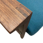 Load image into Gallery viewer, Close-up of a wooden product with a blue background
