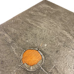 Load image into Gallery viewer, Fossilized plant imprint on a gray background
