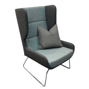 Steel Legs Naughtone Hush Lounge Chair Wool Herman Miller Group
