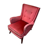 Load image into Gallery viewer, Vintage Lounge Chair Pink Velvet
