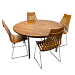 Load image into Gallery viewer, midcentury dining table and chairs
