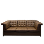 Load image into Gallery viewer, front of sofa brown vintage
