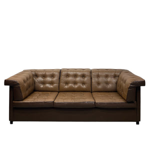 front of sofa brown vintage