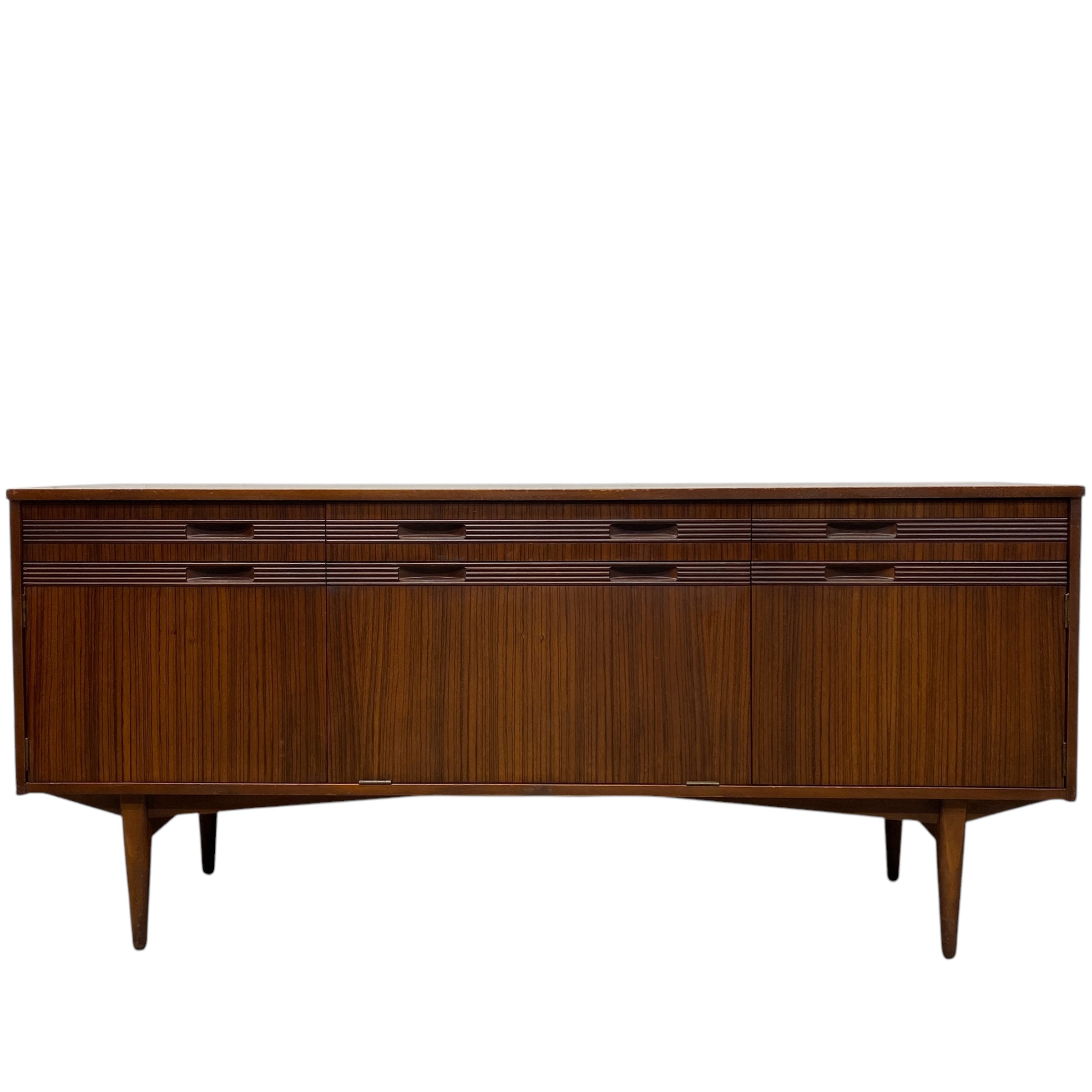front of walnut sideboard