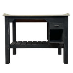 Load image into Gallery viewer, dark grey timber painted desk

