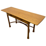 Load image into Gallery viewer, Wooden console with a white background
