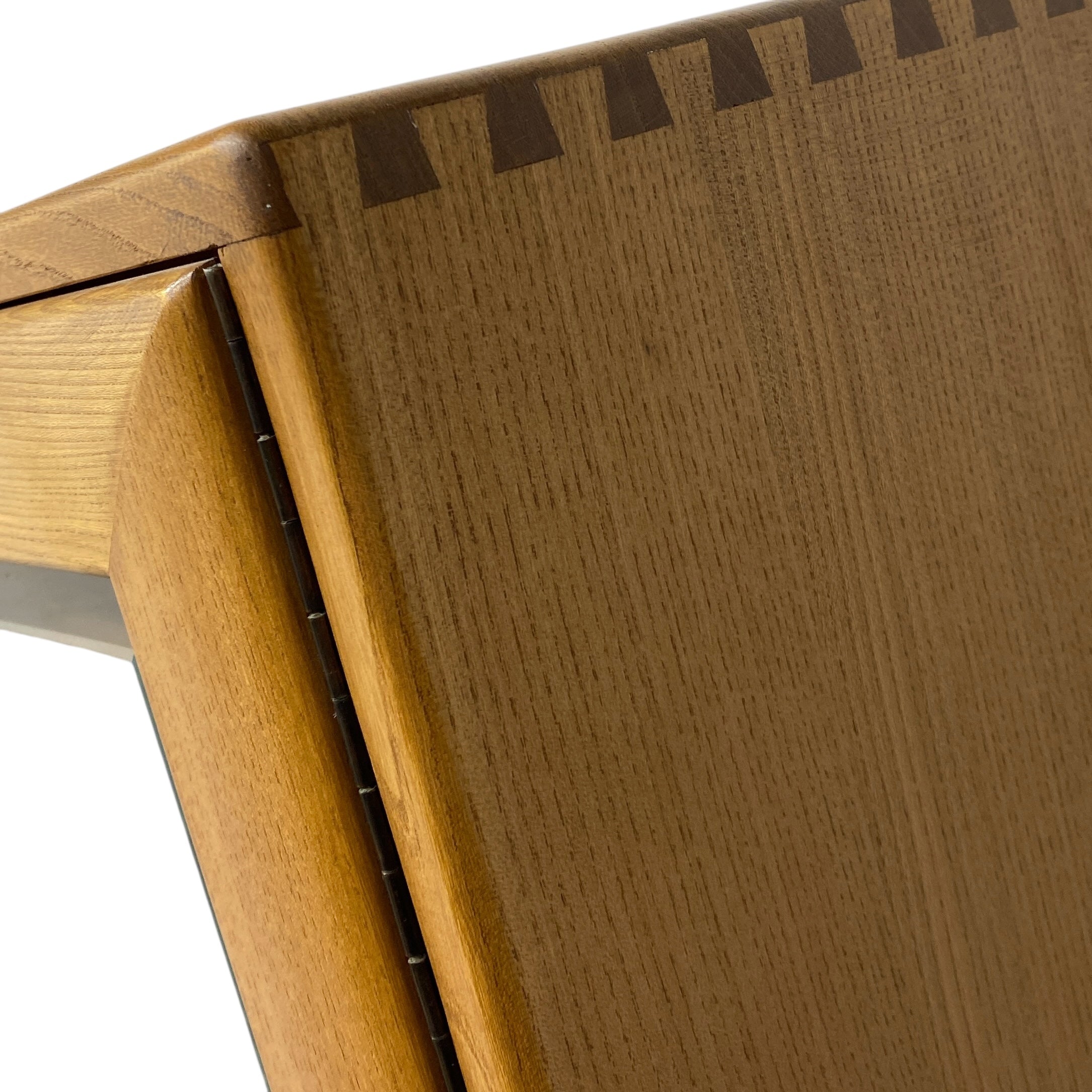 Close-up of a wooden surface with a visible grain pattern