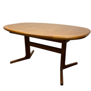 Wooden dining table with a white background