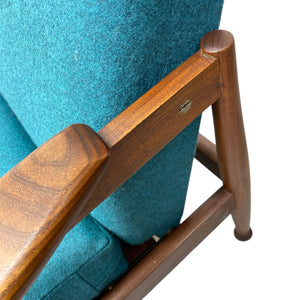 teak frame Guy Rodgers Manhattan Lounge Chair Low Backed