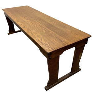 Wooden table with a white background